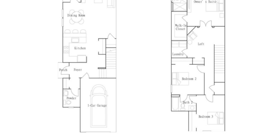Townhouse in Longbay Townhomes in Middleburg, Florida 3 bedrooms, 166 sq.m. № 450055