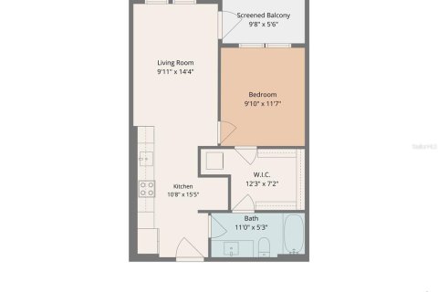 Apartment in Nokomis, Florida 1 bedroom, 55.74 sq.m. № 2236047 - photo 2