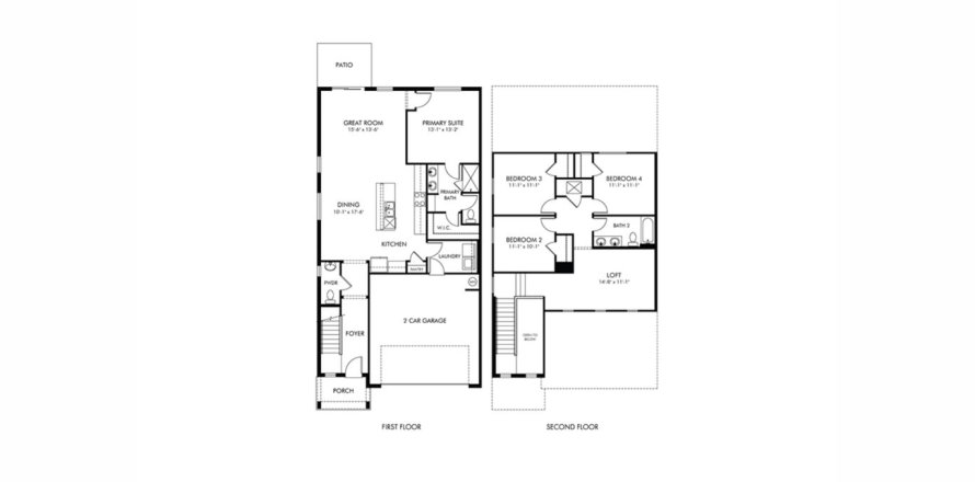 Adosado en Minneola, Florida 4 dormitorios, 190.82 m2 № 1735559