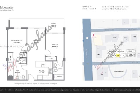Apartamento en alquiler en Miami, Florida, 2 dormitorios, 75.72 m2 № 1931623 - foto 21