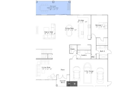 House floor plan «House», 5 bedrooms in Crescent Ridge