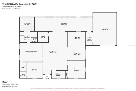 Villa ou maison à vendre à Dunnellon, Floride: 3 chambres, 122.45 m2 № 2410706 - photo 9