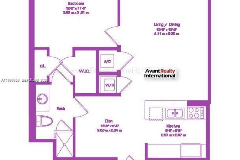 Купить кондоминиум в Майами, Флорида 1 спальня, 78.5м2, № 2052178 - фото 14