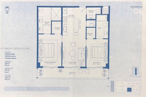 Купить кондоминиум в Майами, Флорида 2 спальни, 89.56м2, № 2059449 - фото 22