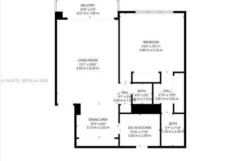 Condominio en venta en Miami Beach, Florida, 1 dormitorio, 89.19 m2 № 1993648 - foto 19
