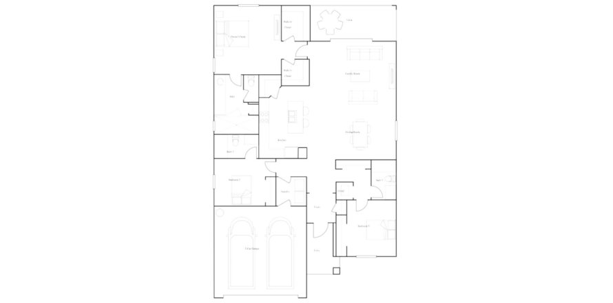 Планировка виллы или дома «171SQM» 3 спальни в ЖК PORTICO