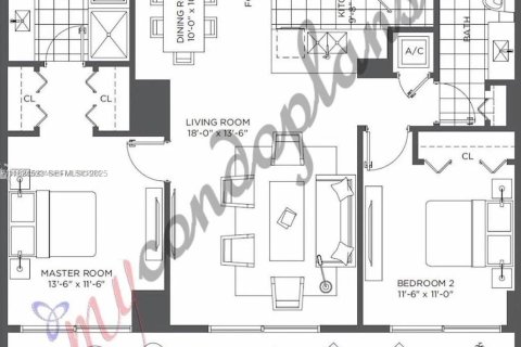 Condominio en venta en Miami, Florida, 2 dormitorios, 91.79 m2 № 1983296 - foto 2