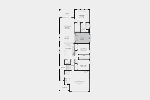 Townhouse floor plan «166SQM SAINT VINCENT», 3 bedrooms in PALMERO