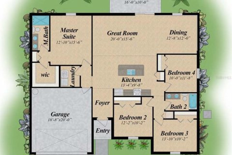 House in Palm Coast, Florida 4 bedrooms, 168.06 sq.m. № 2155885 - photo 24