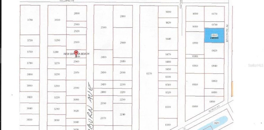 Land in New Smyrna Beach, Florida № 2163804