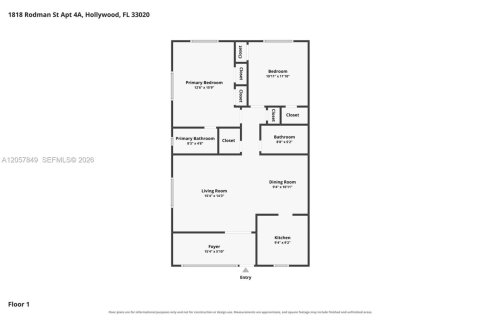 Condominio en venta en Hollywood, Florida, 2 dormitorios, 88.26 m2 № 2244167 - foto 30