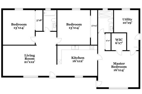 Casa en alquiler en New Port Richey, Florida, 3 dormitorios, 117.43 m2 № 1906090 - foto 16