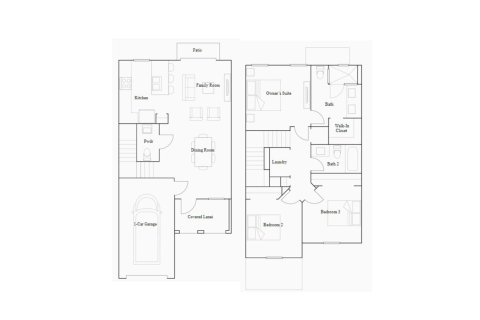 Townhouse floor plan «123SQM», 3 bedrooms in PINE VISTA
