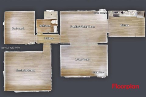 House in Hialeah, Florida 2 bedrooms, 92.9 sq.m. № 2083106