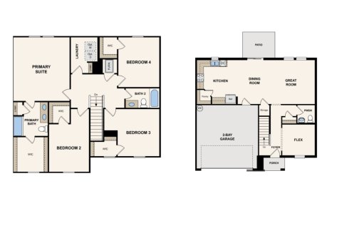 House floor plan «House», 4 bedrooms in Spring Hill Classic