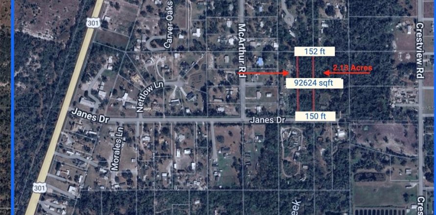 Terreno en Wimauma, Florida № 1906497