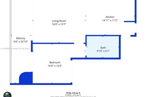 Copropriété à louer à Miami, Floride: 1 chambre, 61.78 m2 № 1966320 - photo 14