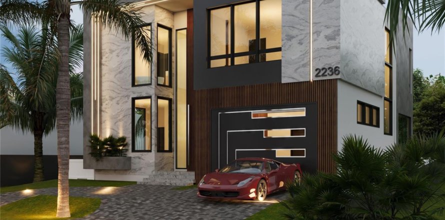 House in Pompano Beach, Florida 4 bedrooms, 286.32 sq.m. № 2154309