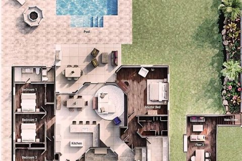 Купить виллу или дом в Окои, Флорида 10 комнат, 276.01м2, № 2355037 - фото 24