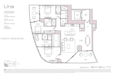 Купить кондоминиум в Майами, Флорида 3 спальни, 180.79м2, № 2243979 - фото 16