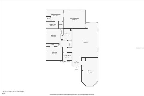 House in North Port, Florida 3 bedrooms, 162.39 sq.m. № 1907440 - photo 4