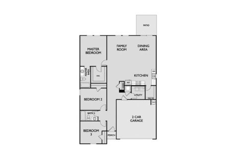 Планировка таунхауса «148SQM POLARIS» 3 спальни в ЖК SUNBROOKE