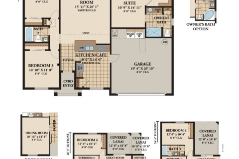 House in Palm Coast, Florida 4 bedrooms, 140.19 sq.m. № 1767464 - photo 1