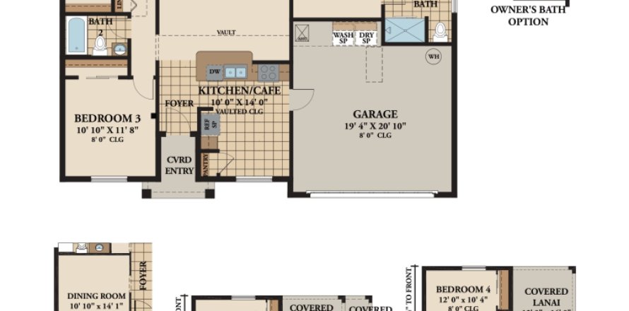 House in Palm Coast, Florida 4 bedrooms, 140.19 sq.m. № 1767464