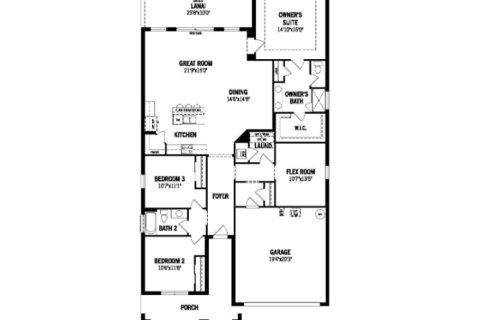 Планировка виллы или дома «House» 3 спальни в ЖК WELLEN PARK