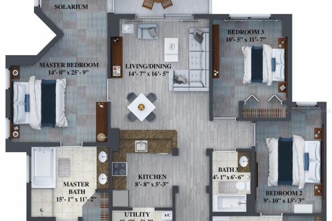 Condo in Winter Garden, Florida, 3 bedrooms  № 1720426 - photo 4