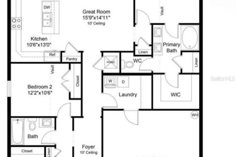 House in Poinciana, Florida 3 bedrooms, 140.47 sq.m. № 2275632 - photo 2