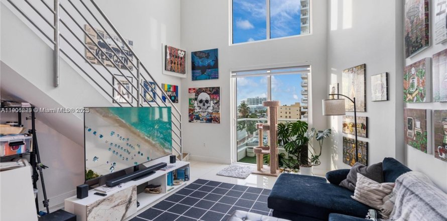 Кондоминиум с 1 спальней в Майами-Бич, Флорида № 1963262