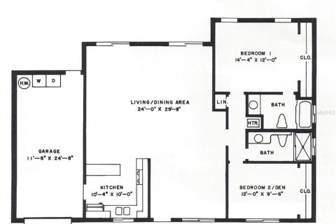 House in Orlando, Florida 2 bedrooms, 121.89 sq.m. № 2403675 - photo 13