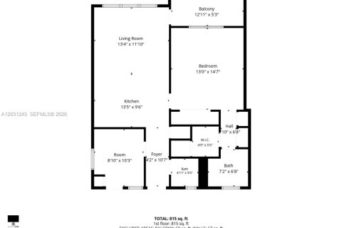 Купить кондоминиум в Майами, Флорида 1 спальня, 88.63м2, № 2154203 - фото 24
