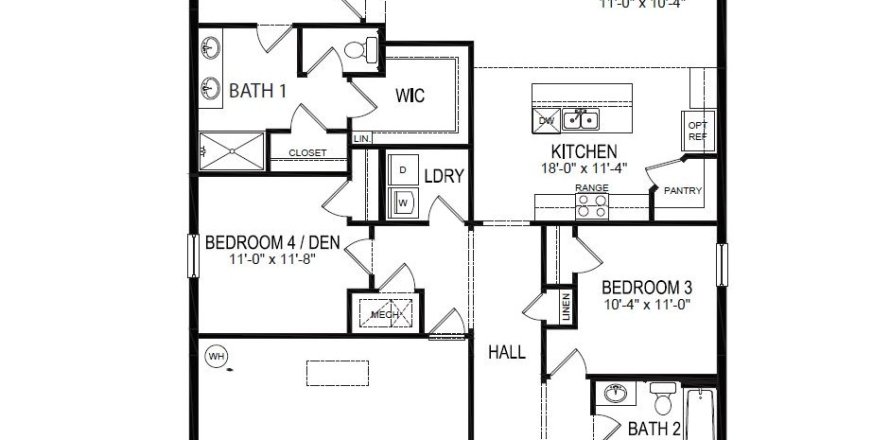 House in Sorrento, Florida 4 bedrooms, 169.83 sq.m. № 1834858