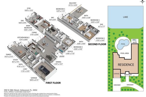Casa en venta en Hollywood, Florida, 6 dormitorios, 394.46 m2 № 2176636 - foto 13