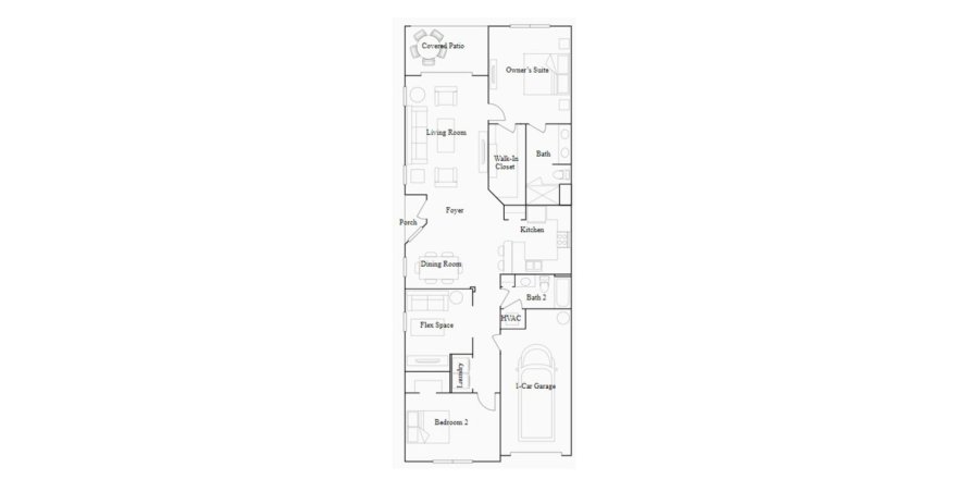 Touwnhouse à ABBOTT SQUARE à Zephyrhills, Floride 2 chambres, 140 m2 № 66060