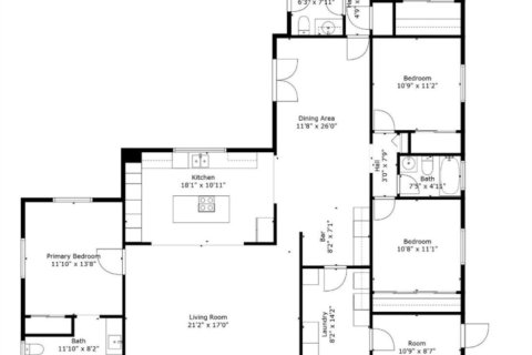 Купить виллу или дом в Бока-Ратон, Флорида 5 спален, 244.7м2, № 1172088 - фото 1