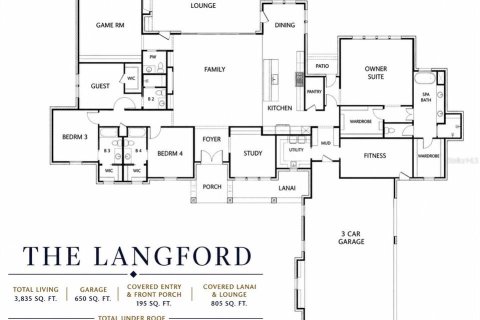 House in Groveland, Florida 4 bedrooms, 356.28 sq.m. № 2339613 - photo 2