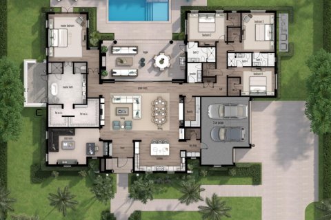 Villa ou maison à vendre à Gulf Stream, Floride: 4 chambres, 392.6 m2 № 482400 - photo 1