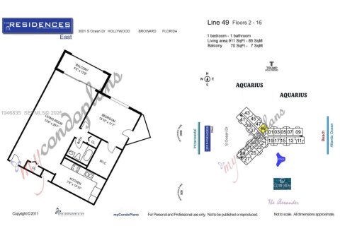 Condo in Hollywood, Florida, 1 bedroom  № 2152922 - photo 28