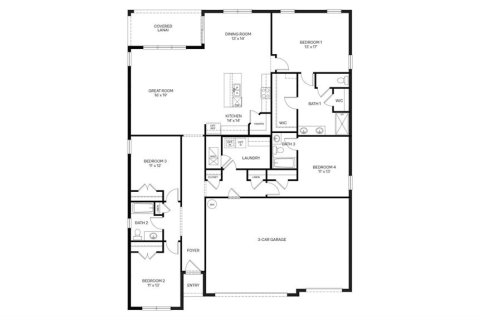 House in Parrish, Florida 4 bedrooms, 217.02 sq.m. № 2116429 - photo 11