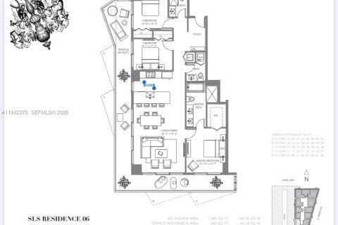 Снять в аренду кондоминиум в Майами, Флорида 3 спальни, 107.21м2, № 1999827 - фото 26