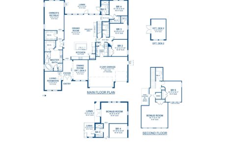 Планировка Виллы или дома «House» 5 спален в ЖК Northwood Estates