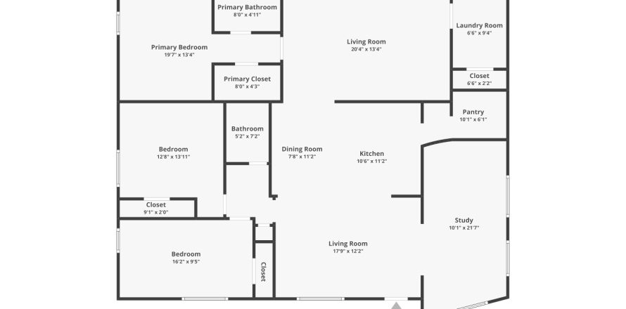 House in Merrit Island, Florida 3 bedrooms, 180.04 sq.m. № 1849812