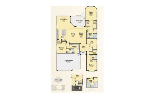 House floor plan «House», 3 bedrooms in Latitude Margaritaville Watersound