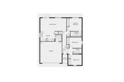 Townhouse floor plan «1286 Plan», 3 rooms in Spirit Landings