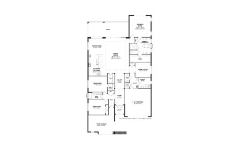 House floor plan «House», 3 bedrooms in La Terre at Avenir