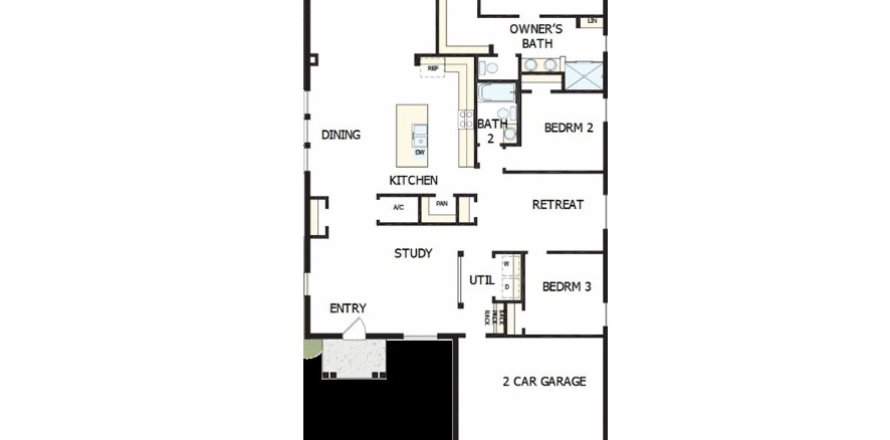 Casa en North River Ranch - Cottage Series en Parrish, Florida 2 dormitorios, 198 m2 № 566711
