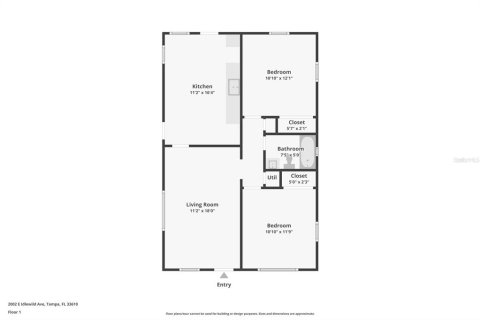House in Tampa, Florida 2 bedrooms, 80.27 sq.m. № 2232395 - photo 23